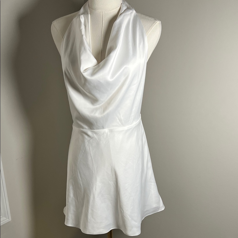Abercrombie & Fitch White Halter Dress